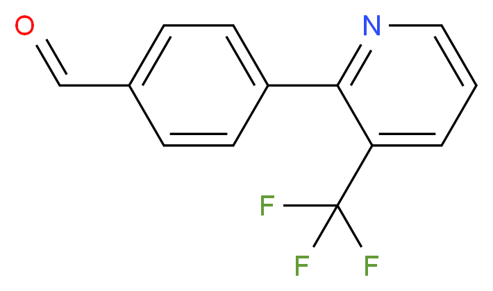 4-[3-(trifluoromethyl)-2-pyridinyl]benzenecarbaldehyde_分子结构_CAS_847446-85-9)