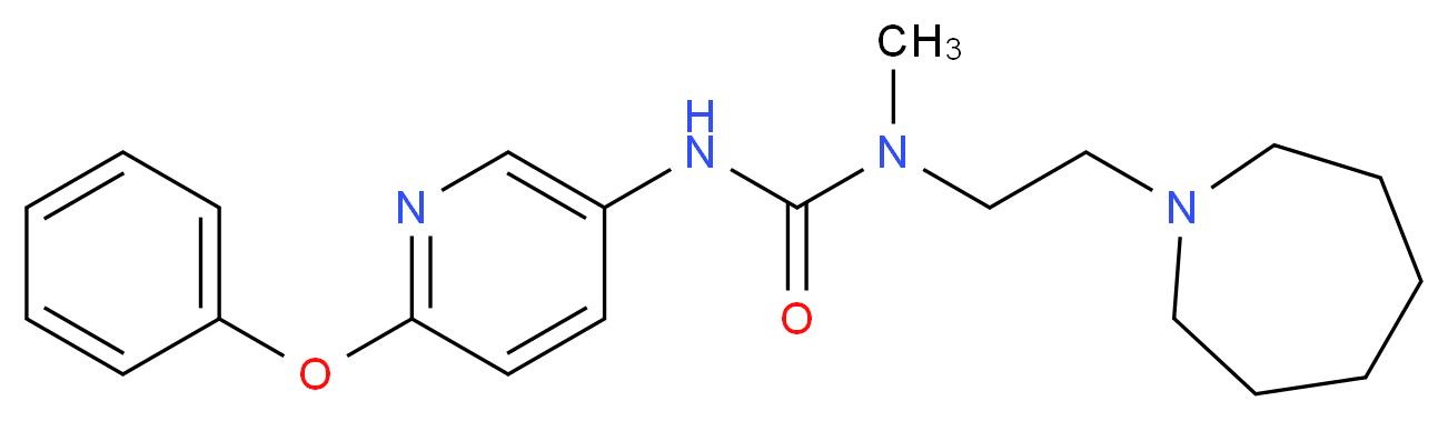 N-(2-azepan-1-ylethyl)-N-methyl-N'-(6-phenoxypyridin-3-yl)urea_分子结构_CAS_)