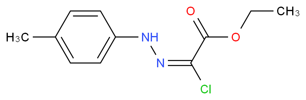 ethyl 2-chloro-2-[2-(4-methylphenyl)hydrazono]acetate_分子结构_CAS_27171-88-6)