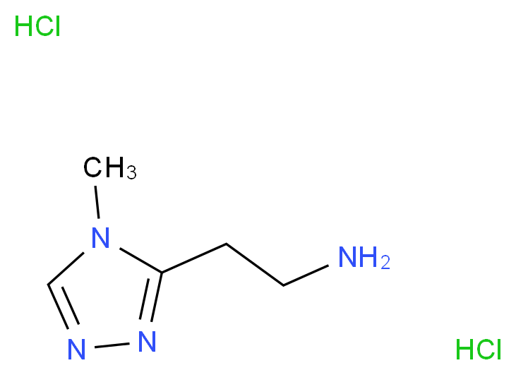 2-(4-methyl-4H-1,2,4-triazol-3-yl)ethan-1-amine dihydrochloride_分子结构_CAS_)
