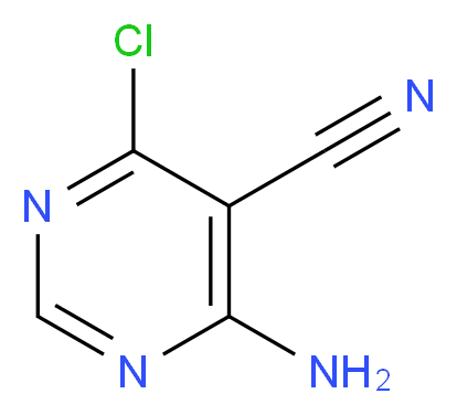 4-Amino-6-chloropyrimidine-5-carbonitrile_分子结构_CAS_60025-09-4)