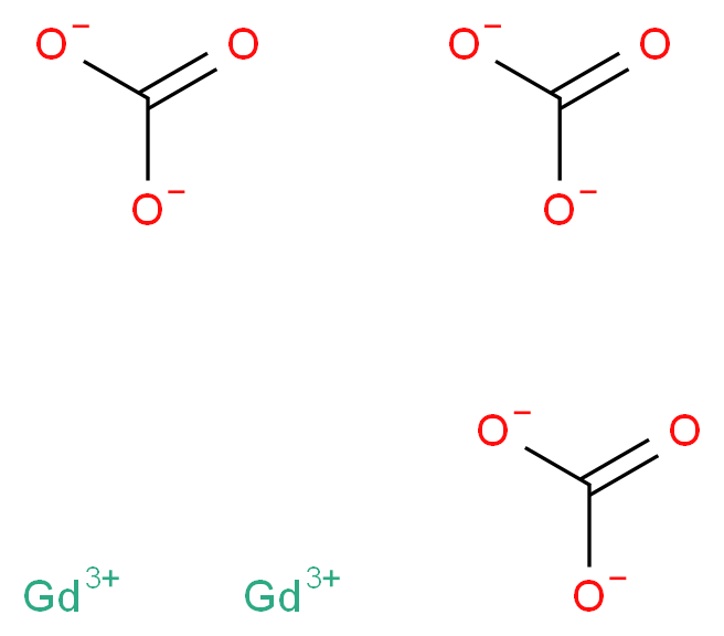 digadolinium(3+) ion tricarbonate_分子结构_CAS_5895-49-8