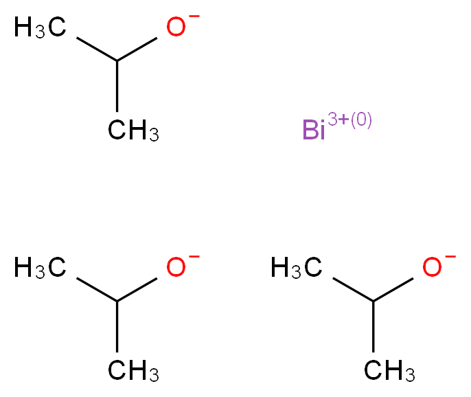 bismuth(3+) ion tris(propan-2-olate)_分子结构_CAS_15049-67-9