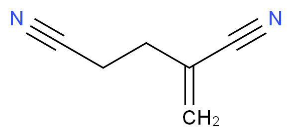 2-methylidenepentanedinitrile_分子结构_CAS_1572-52-7