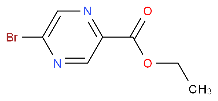 Ethyl 5-bromo-2-pyrazinecarboxylate_分子结构_CAS_36070-83-4)