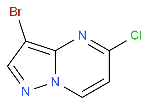 3-bromo-5-chloropyrazolo[1,5-a]pyrimidine_分子结构_CAS_960613-96-1