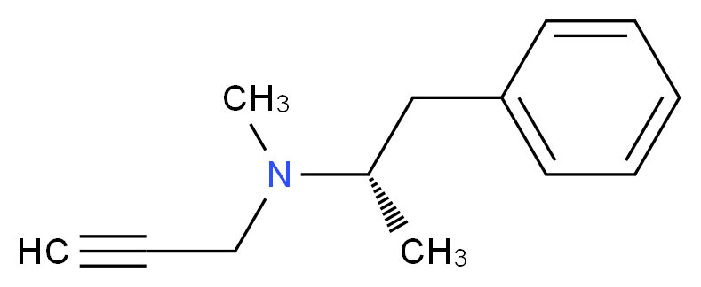 methyl[(2S)-1-phenylpropan-2-yl](prop-2-yn-1-yl)amine_分子结构_CAS_4528-51-2