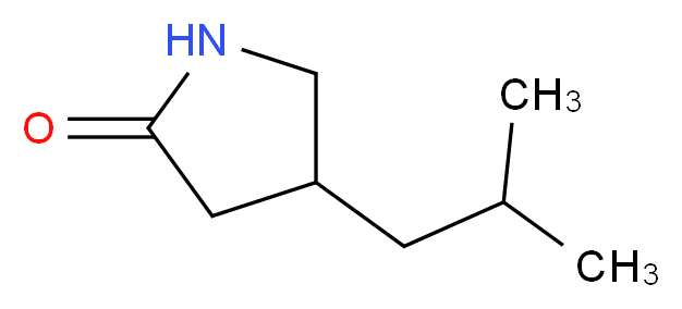4-Isobutyl-2-pyrrolidinone (pregabalin lactam impurity)_分子结构_CAS_61312-87-6)