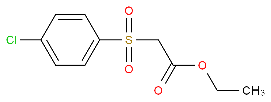 ethyl 2-(4-chlorobenzenesulfonyl)acetate_分子结构_CAS_3636-65-5