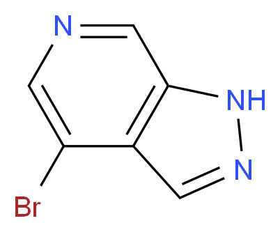 4-Bromo-1H-pyrazolo[3,4-c]pyridine_分子结构_CAS_1032943-43-3)