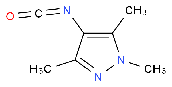 4-isocyanato-1,3,5-trimethyl-1H-pyrazole_分子结构_CAS_252956-48-2