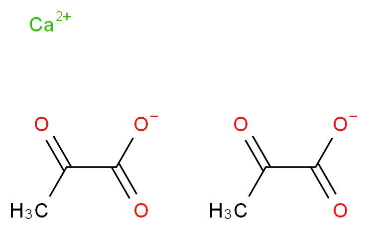 丙酮酸钙, 无水_分子结构_CAS_52009-14-0)