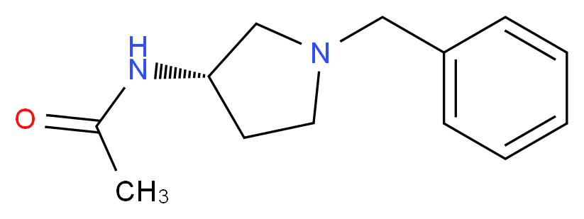 (S)-(-)-1-苄基-3-乙酰氨基吡咯烷_分子结构_CAS_114636-30-5)