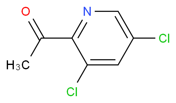 Ethanone, 1-(3,5-dichloro-2-pyridinyl)-_分子结构_CAS_141454-65-1)