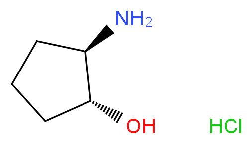 (1R,2R)-2-aminocyclopentan-1-ol hydrochloride_分子结构_CAS_68327-11-7