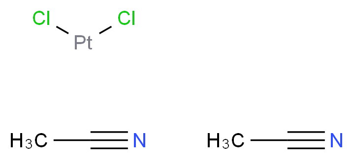 顺式-双(乙腈)二氯铂(II)_分子结构_CAS_13869-38-0)