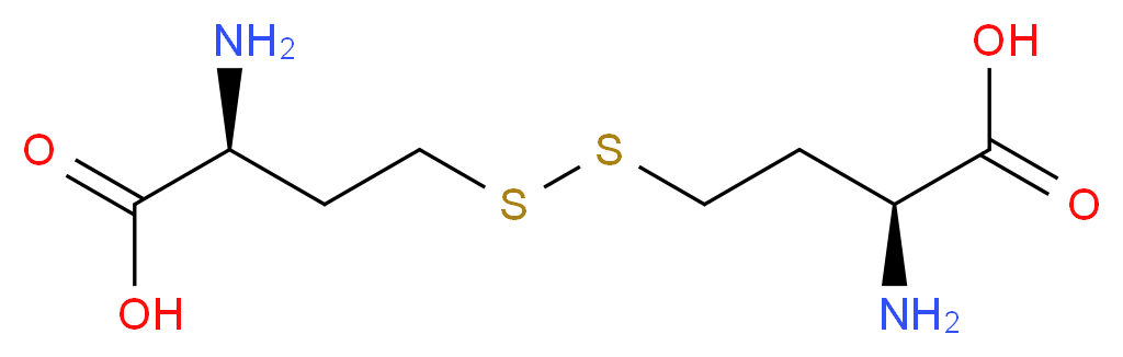 (2S)-2-amino-4-{[(3S)-3-amino-3-carboxypropyl]disulfanyl}butanoic acid_分子结构_CAS_626-72-2)