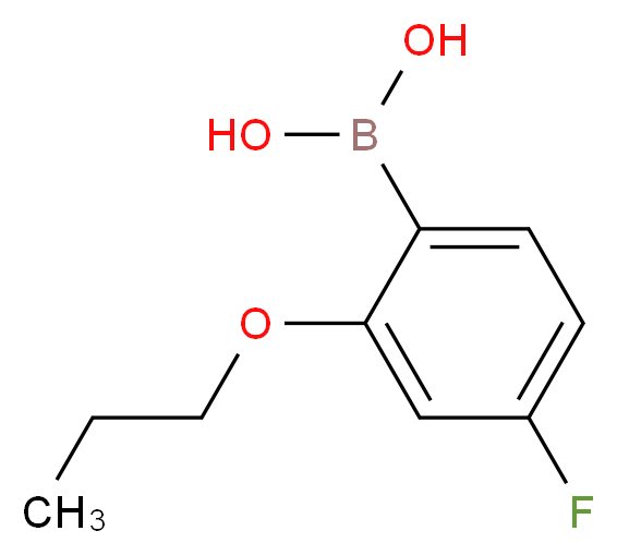 4-FLUORO-2-PROPOXYPHENYLBORONIC ACID_分子结构_CAS_480438-60-6)