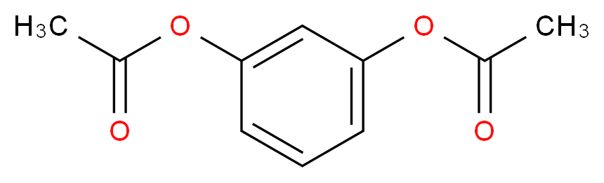 3-(acetyloxy)phenyl acetate_分子结构_CAS_108-58-7