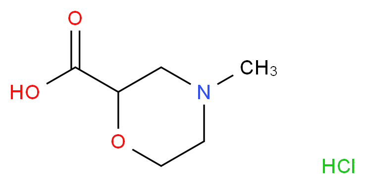 4-methylmorpholine-2-carboxylic acid hydrochloride_分子结构_CAS_841274-05-3