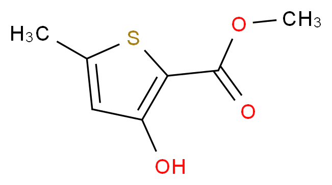 Methyl 3-hydroxy-5-methyl-2-thiophenecarboxylate_分子结构_CAS_5556-22-9)