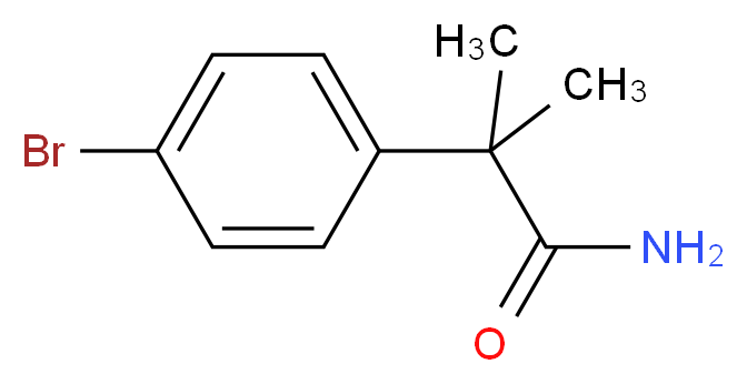 2-(4-bromophenyl)-2-methylpropanamide_分子结构_CAS_850144-81-9)