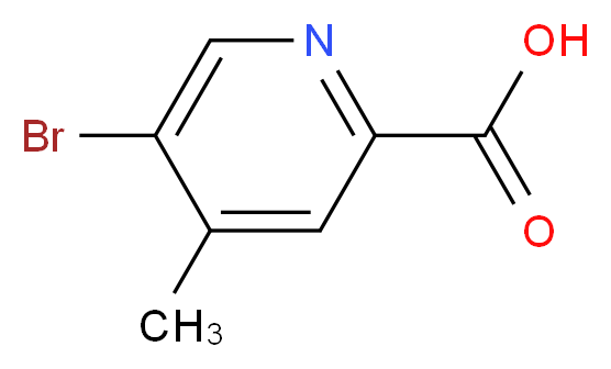 5-bromo-4-methylpyridine-2-carboxylic acid_分子结构_CAS_886365-02-2