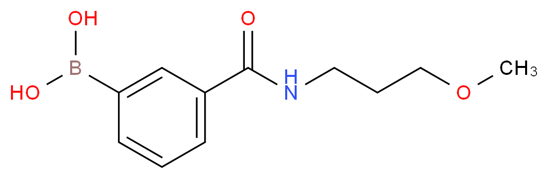 3-[(3-Methoxypropyl)carbamoyl]benzeneboronic acid 98%_分子结构_CAS_)