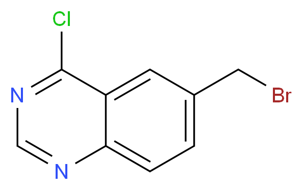 6-(bromomethyl)-4-chloroquinazoline_分子结构_CAS_153436-68-1