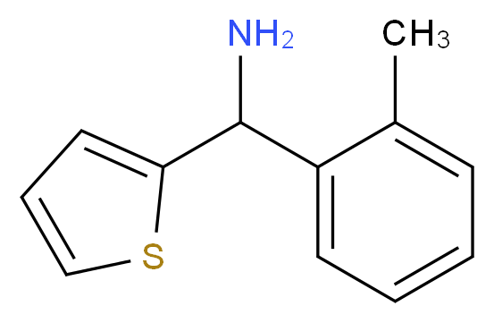 1-(2-methylphenyl)-1-(2-thienyl)methanamine_分子结构_CAS_933684-18-5)