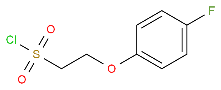 2-(4-fluorophenoxy)ethane-1-sulfonyl chloride_分子结构_CAS_)