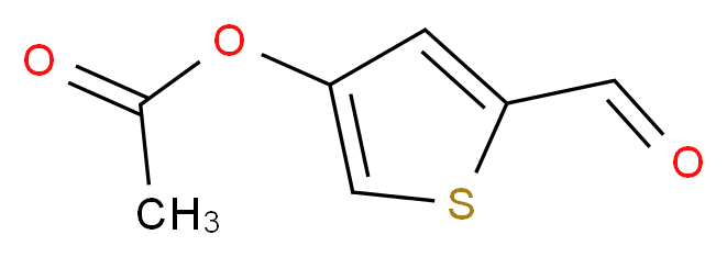 5-formylthiophen-3-yl acetate_分子结构_CAS_67808-66-6