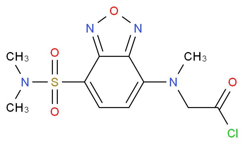 2-{[7-(dimethylsulfamoyl)-2,1,3-benzoxadiazol-4-yl](methyl)amino}acetyl chloride_分子结构_CAS_156153-43-4