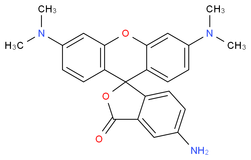 5-Aminotetramethyl Rhodamine_分子结构_CAS_167095-10-5)