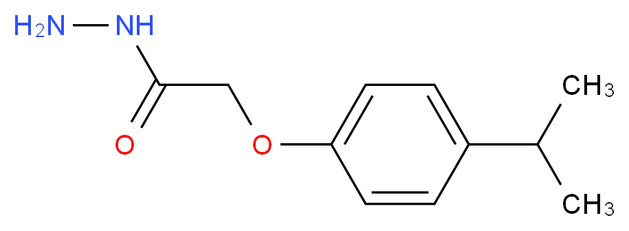 2-(4-Isopropylphenoxy)acetohydrazide_分子结构_CAS_)