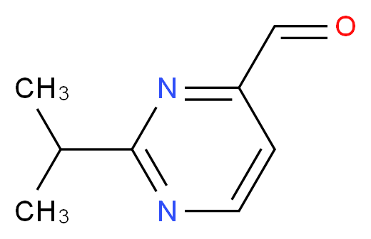2-isopropyl-4-pyrimidinecarbaldehyde_分子结构_CAS_944901-13-7)