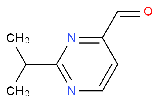 2-Isopropyl-4-pyrimidinecarbaldehyde_分子结构_CAS_944901-13-7)