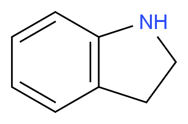 DIHYDROINDOLE_分子结构_CAS_496-15-1)