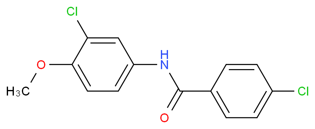 4-Chloro-N-(3-chloro-4-methoxyphenyl)benzamide_分子结构_CAS_449166-29-4)