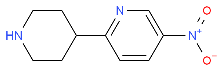 4-(5-NITROPYRIDIN-2-YL)PIPERIDINE_分子结构_CAS_885274-74-8)