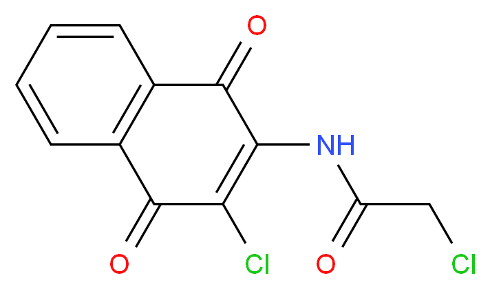 2-Chloro-N-(3-chloro-1,4-dioxo-1,4-dihydro-naphthalen-2-yl)-acetamide_分子结构_CAS_)