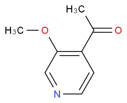 1-(3-Methoxypyridin-4-yl)ethanone_分子结构_CAS_83431-02-1)