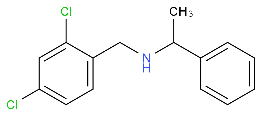 (2,4-dichlorobenzyl)(1-phenylethyl)amine_分子结构_CAS_356531-87-8)