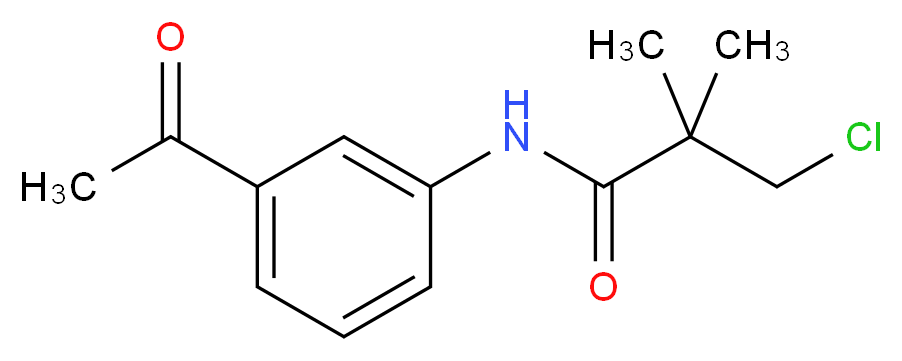 N-(3-Acetylphenyl)-3-chloro-2,2-dimethylpropanamide_分子结构_CAS_)
