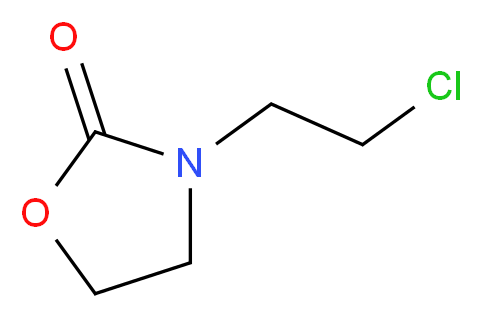 3-(&beta;-CHLOROETHYL)OXAZOLIDONE_分子结构_CAS_2508-01-2)