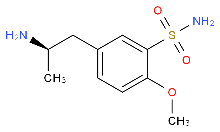 R-(-)-5-(2-Aminopropyl)-2-methoxybenzenesulfonamide_分子结构_CAS_112101-81-2)