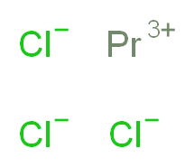 praseodymium(3+) ion trichloride_分子结构_CAS_10361-79-2