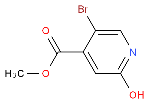 Methyl 5-bromo-2-hydroxyisonicotinate 98%_分子结构_CAS_913836-17-6)