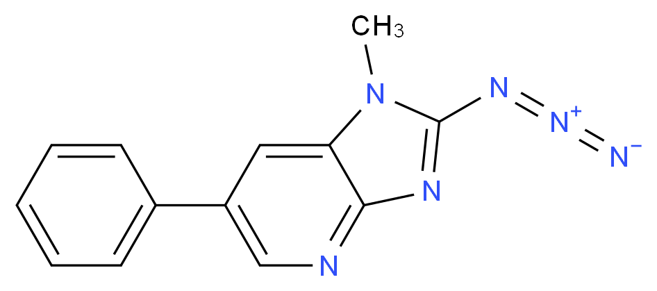 2-Azido-1-methyl-6-phenylimidazo[4,5-b]pyridine_分子结构_CAS_135577-57-0)