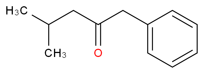 4-methyl-1-phenylpentan-2-one_分子结构_CAS_5349-62-2